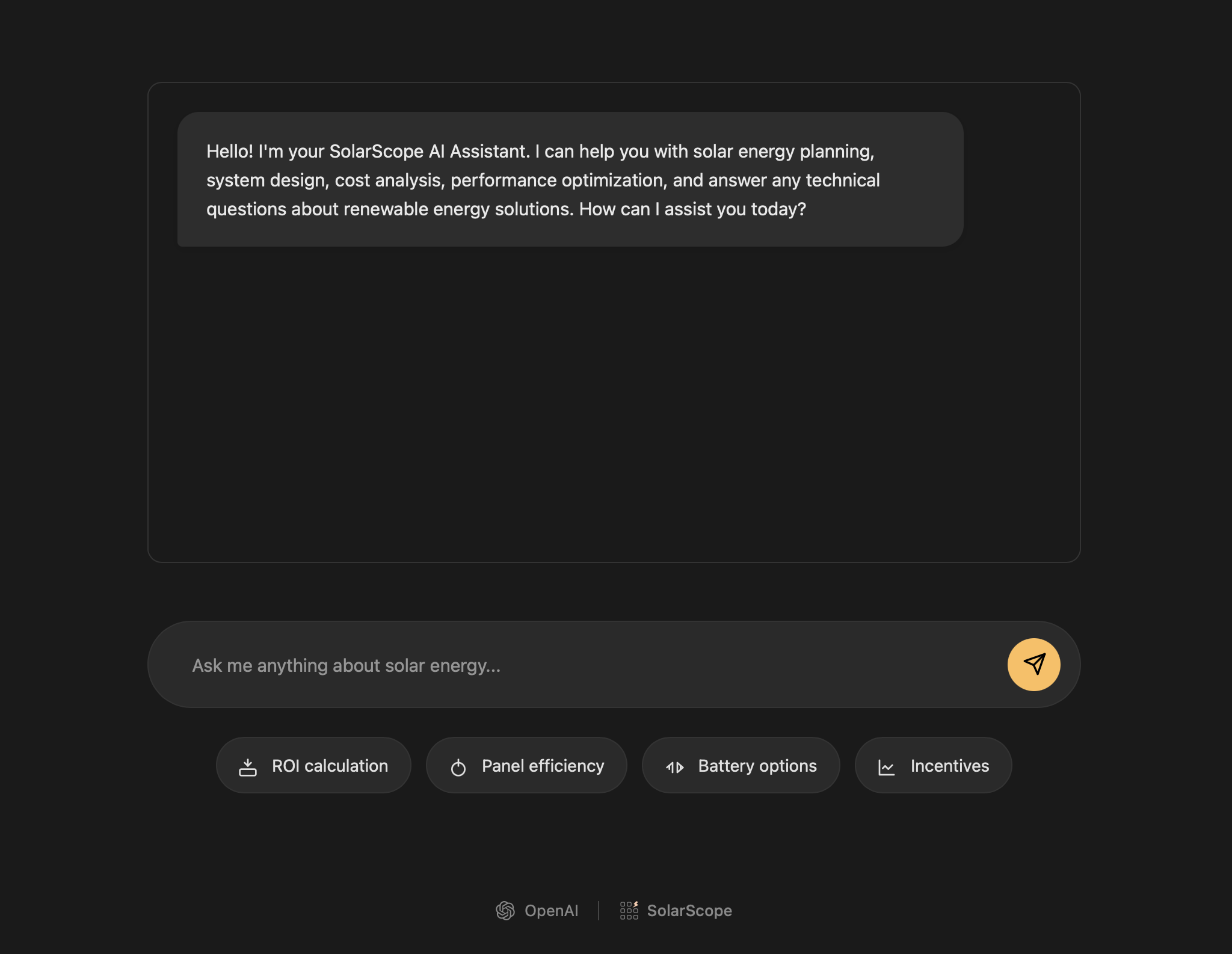 AI Assistant Interface